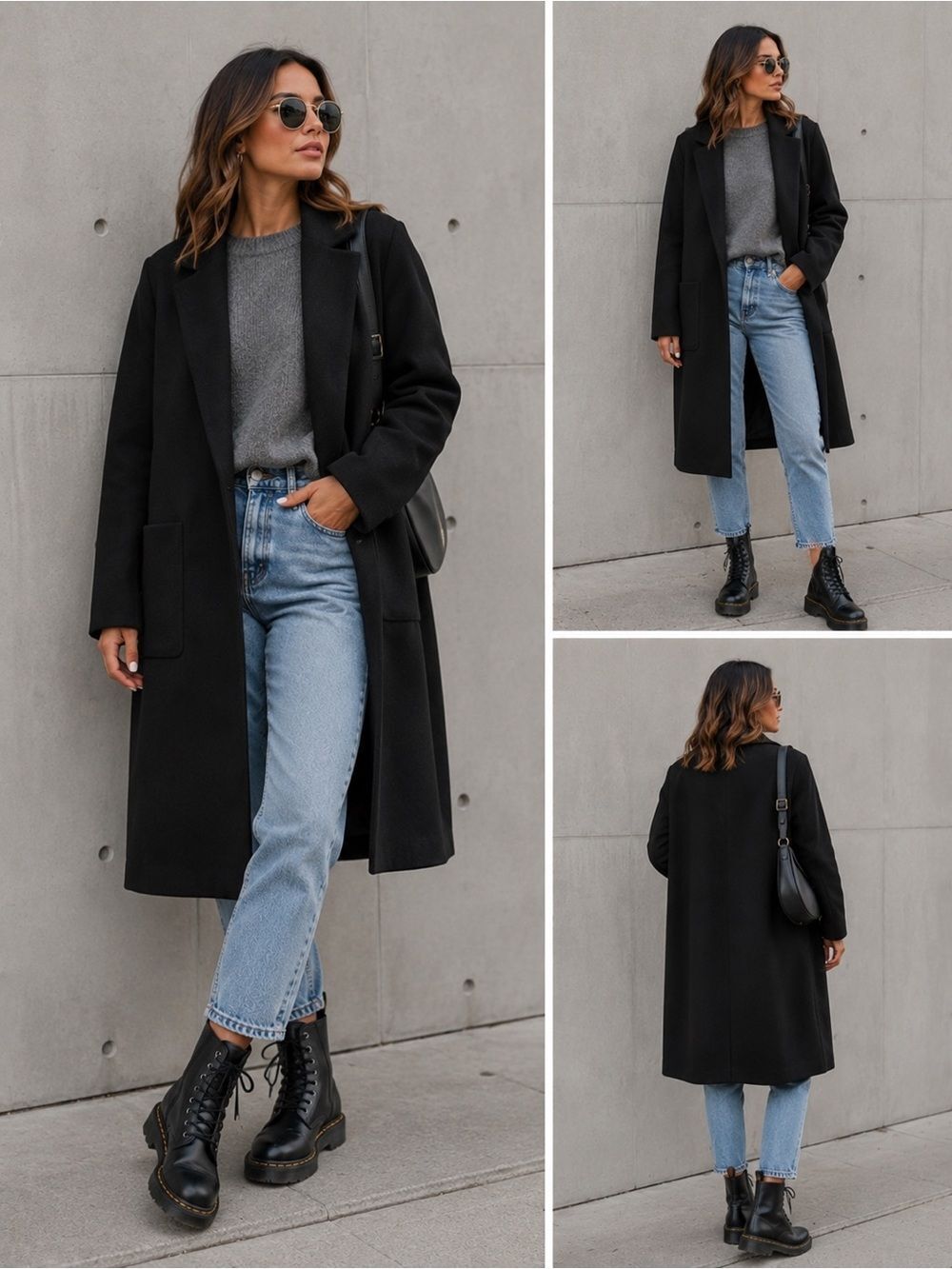 NWT Comma Women’s Wool Blend Black  Coat Sz 14 See Description
